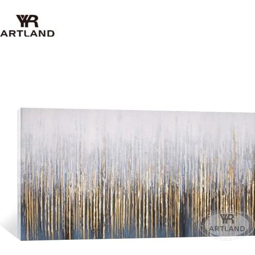 New arrived Thick texture Handmade oil painting on canvas lines abstract picture wall home decorative for living room bedroom