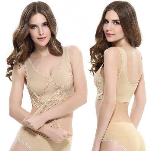 Lace Genie Bra Seamless Bras With Removable Pads Body Shaper BRA Yogi Top Push Up Underwear for Woman