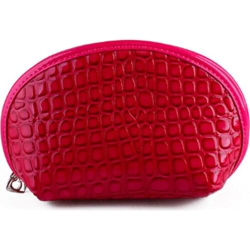 NEW trend shellfish crocodile pattern Makeup Bag Travel waterproof makeup purse mini cosmetic bag for women