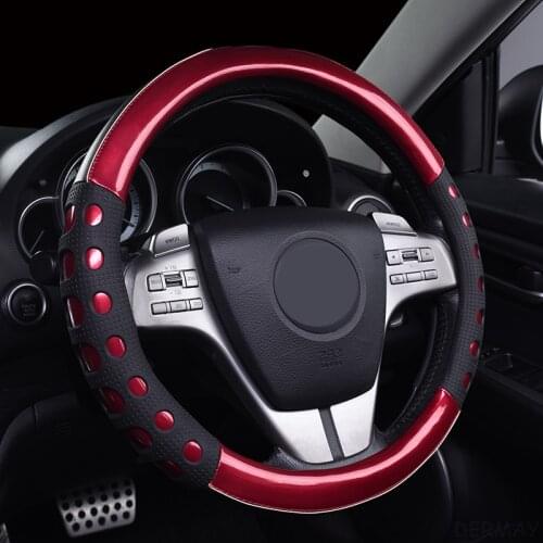 For Mazda CX3 CX4 CX-5 CX-7 CX-9 Luxury Car Steering Wheel Cover Leather + Silica Gel Non-slip Auto Interior Accessories