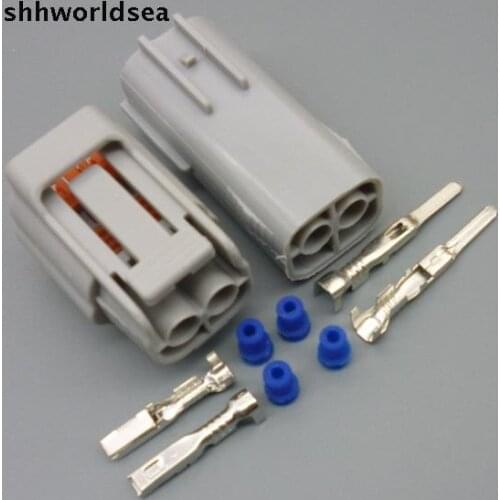 Shhworldsea 2 pin Car Fog Lamp connector EVO 4-10 Coil Connector Kit Crimp sensor Plug Auto Electrical connector For Nissan