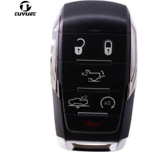 Smart Remote Car Key Shell Case for Chrysler for Ram 1500 new off-road 2019 2018 2010 Fob 6 Buttons