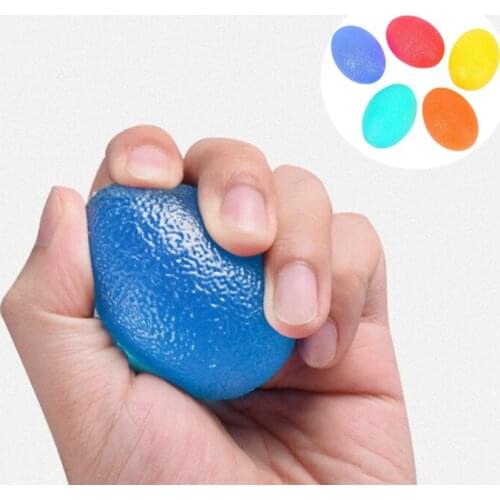 1 Pc Egg Silica Hand Grip Ball Men Women Gym Fitness Finger Heavy Exerciser Strength Muscle Recovery Gripper Trainer Wholesale