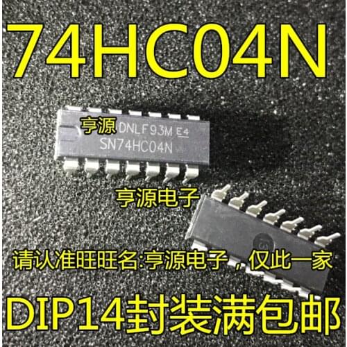 10PCS 74HC04 74HC04N SN74HC04N DIP14