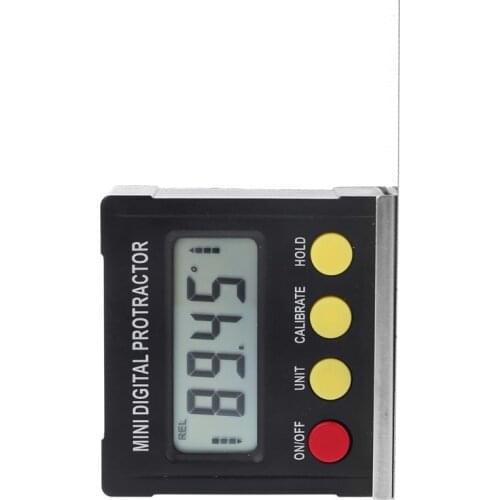 360 Degree Digital Protractor Inclinometer Electronic Level Box Magnetic Base Measuring Tools