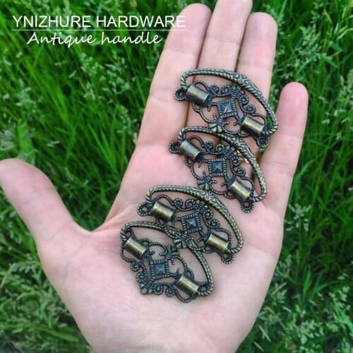 50pcs 48*28mm vintage furniture handles Packaging Metal handle antique handle wooden wine vintage drawer knob