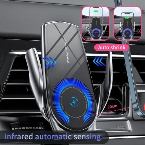 Automatic Wireless Car Charger 15W Fast Charging for Samsung Iphone Mobile Car Holder Magnet Universal Phone Wireless Chargers