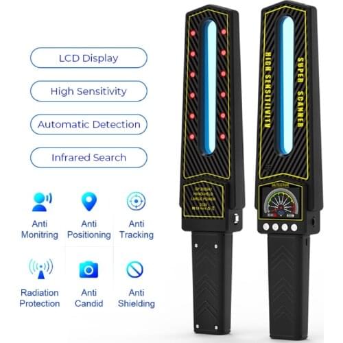 Anti Candid Camera Detector LCD Display GPS GSM RF Wireless Signal Detect Wiretapping Hidden Mini Bug Anti Spy Gadgets Finder