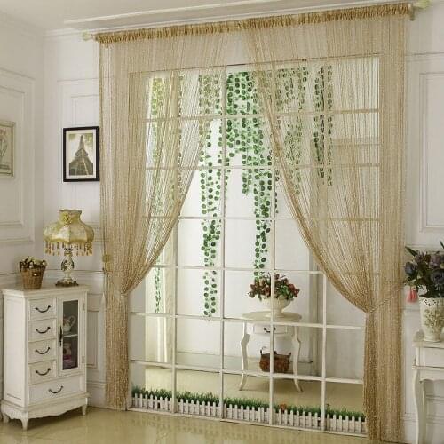 1pcs Punch-free Korean Version Silver Thread Curtain Encryption Partition Bedroom Wedding Screen Decorative Curtain 2021 F8386