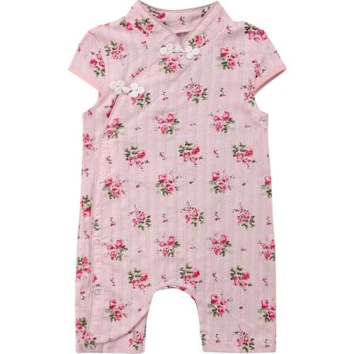 Newborn Baby Girl Sleeveless Romper Jumpsuit Outfits Summer Clothes Size 0-24M