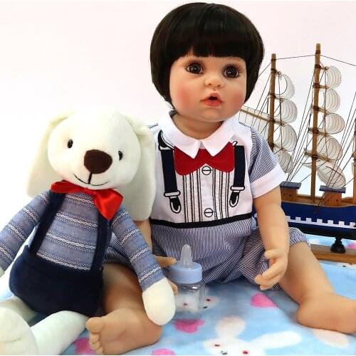 Bebe reborn Menina de Surprise Alive boneca Doll 56cm Exquisite Full vinyl Silicone Reborn Baby Dolls Kids gift can bathe