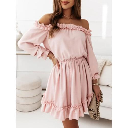 Летние платья с открытыми плечами MAFIRRY China At AliExpress