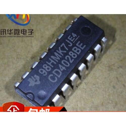 Xinyuan 10pcs/lot CD4028BE DIP16 CD4028 DIP 4028BE DIP-16 new and original IC