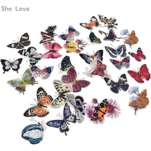 Chzimade 31pcs Butterfly Scrapbooking Stickers Decorative Sticker DIY Craft Photo Albums Decals