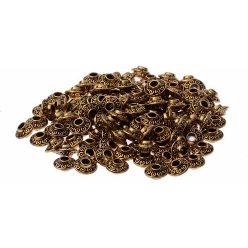 Wholesale 100pcs/lot Top Alloy Beads Metal Gold Color Spacer Beads For DIY Charm Jewelry Bracelet BD219