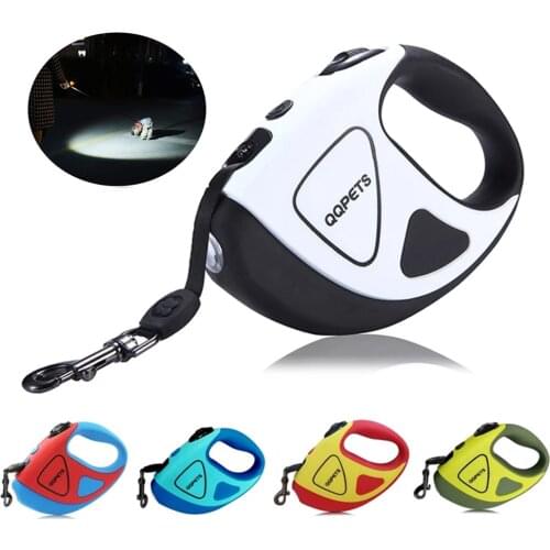 Automatic Retractable Dog Leash with LED Shining Stretching Pet Dog Leash Long Dog Hand Holding Rope For Puppy Medium Large Dogs