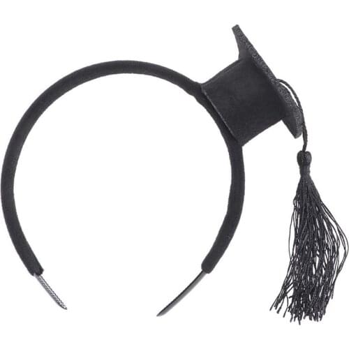 Graduation Hat Headband,Mini Bachelor Cap Headband,Graduation Party Supplies Graduation Decorations