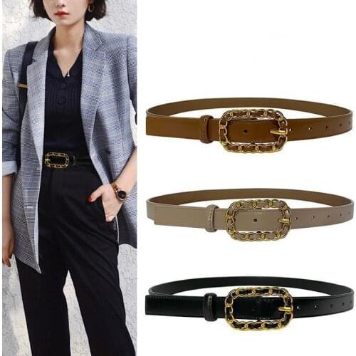 Belt Designer High Quality New Fashion Strap Twist Buckle Women Belt Dress Suit Jeans Accessories Belts For Women
