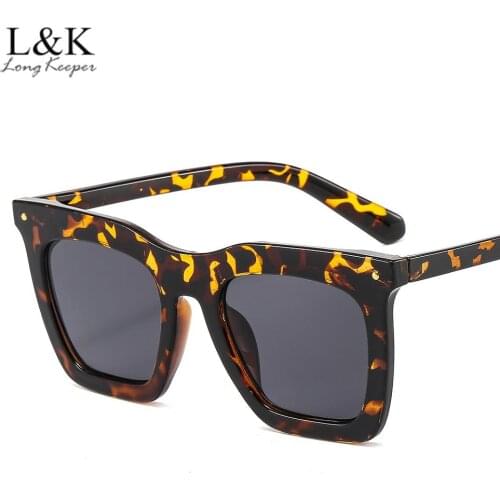 LongKeeper Fashion Square Sunglasses Women Luxury Brand Gradient Lens Sun Glasses Ladies Driving Shades UV400 Oculos Feminino