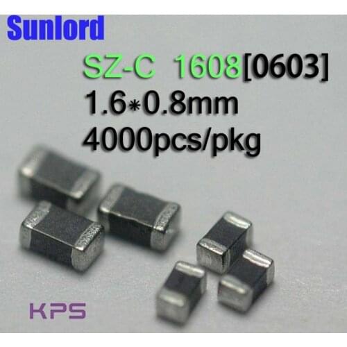 SZ-C 1608 Multilayer Chip Ferrite Bead Noise suppression Computer DVD Camera LCD TV OA 3C 5G AI EMI High speed signal Phones