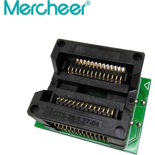 Test Chip SOIC28 SOIC 28 SOP28 TO DIP28 Programmer Adapter Socket Body Width 7.5mm 300MIL IC SOCKET CONVERTER