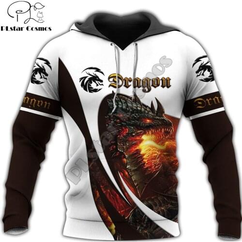Beautiful Dungeon Dragon 3D All Over Printed Men Hoodie Autumn and winter Unisex Sweatshirt Zip Pullover Casual Streetwear KJ423