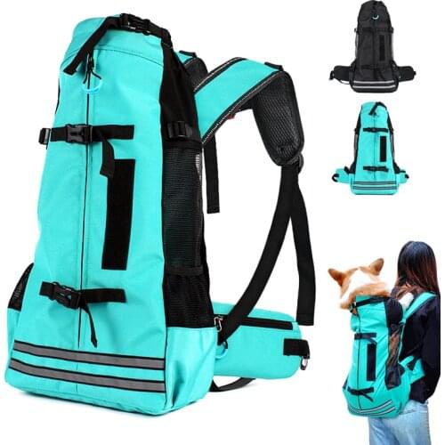 Outdoor Pet Dog Carrier Bag for Small Medium Dogs Corgi Bulldog Backpack Reflective Dog Travel Bags Pets Products