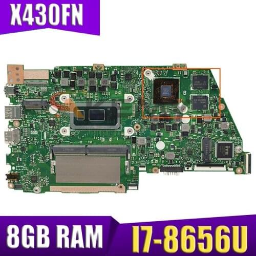 X430FN original motherboard MX150-2G I7-8656U 8G For ASUS S4300F S4300FN X430FA X430F A430F mainboard