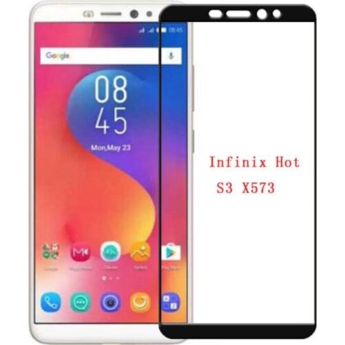 Tempered Glass For Infinix Hot S3 Full Coverage Screen Protector 9H Protective Glass Front Film For Infinix X573 Smartphone Case