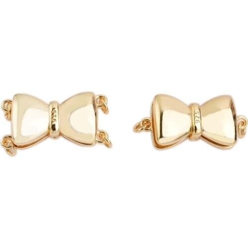 Findings Women Fashion Beads Pearls Bracelets Metal Clasps Accessories Jewelry Making DIY 925 silver Plating Connector Clasps