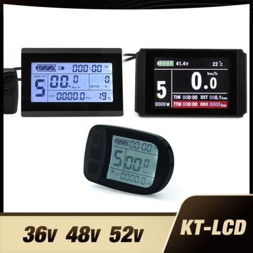 Electric Bicycle Display KT LCD Meter LCD3 LCD8HU LCD5 For KT Intelligent Controller 24V 36V 48V Ebike Panel Julet waterproof