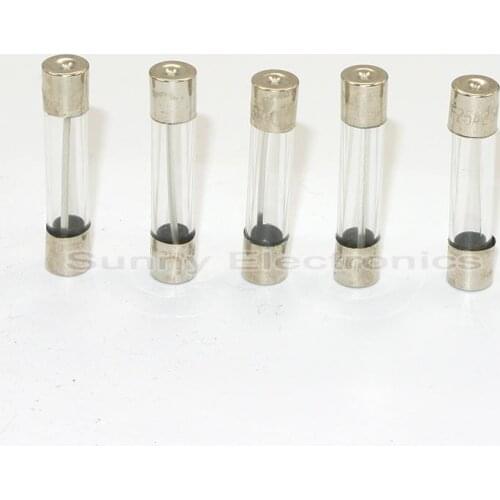 100x Glass Tube Fuse 6 x 30mm F1A 1A 1Amps 6x30mm 250V Quick Fast Blow