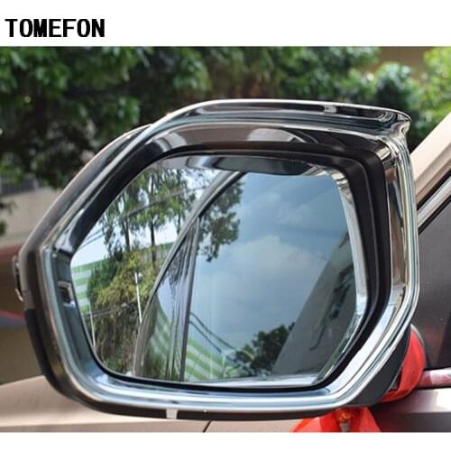 2pcs For Volkswagen VW Atlas Teramont 2017 2018 ABS Chrome Rearview Side Mirror Sun Visor Rain Trim Cover Decorative Accessories