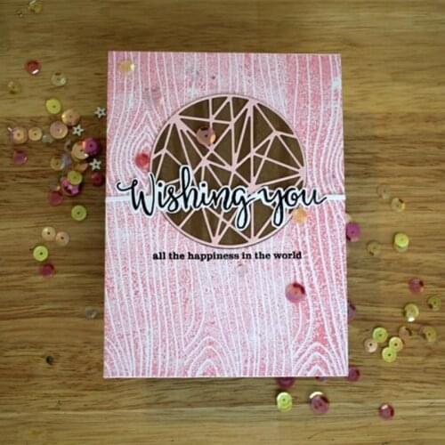 2pcs/Set Multifaceted Circle Metal Cutting Dies Stencil for DIY Scrapbooking Photo Album Embossing Paper Cards Decorative Crafts