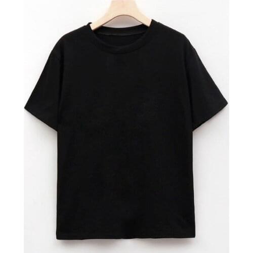 2021 Classic casual breathable hot selling high quality short sleeve womens soft T-shirt