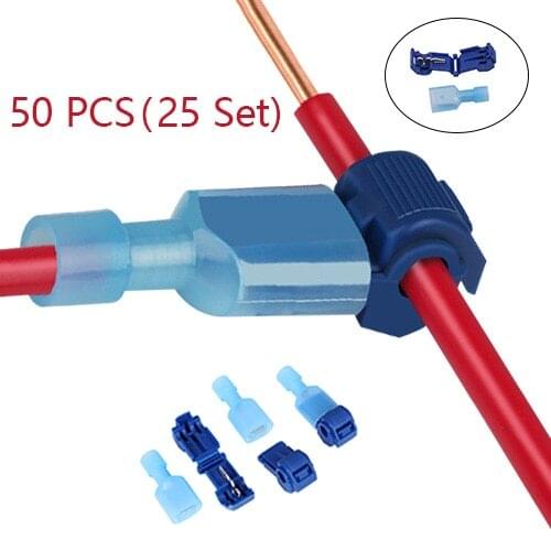 50PCS (25SS) Fast Cable Connector Insulation Waterproof Electric Connector Card Lock Lock Terminal Pressure Wiring Connector