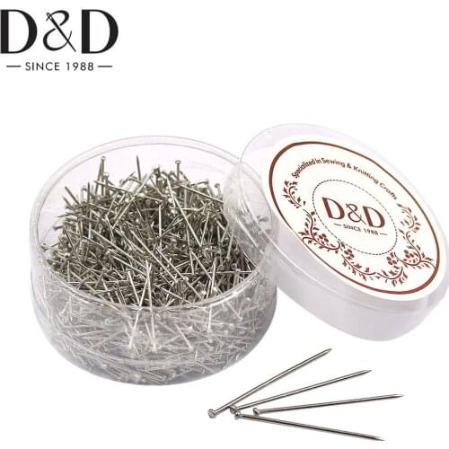 900pcs 26mm Stainless Steel Straight Pins Dressmaker Fine Satin Sewing Head Pins For Quilting Jewelry Making DIY Sewing Tools