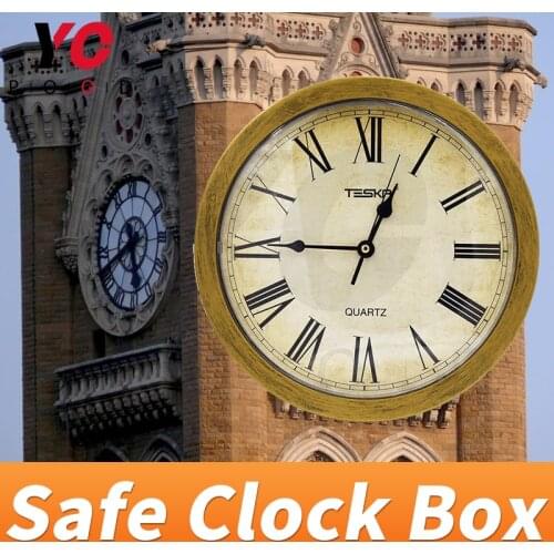 Safe Clock box Escape room prop hide clues in the box unexpected Real life chamber supplier game item secret box YOPOOD
