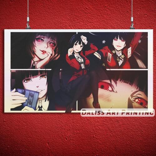 Canvas Anime KAKEGURUI yumeko Pictures Home Decoration Paintings Poster HD Prints Wall Art Modular Living Room Framed