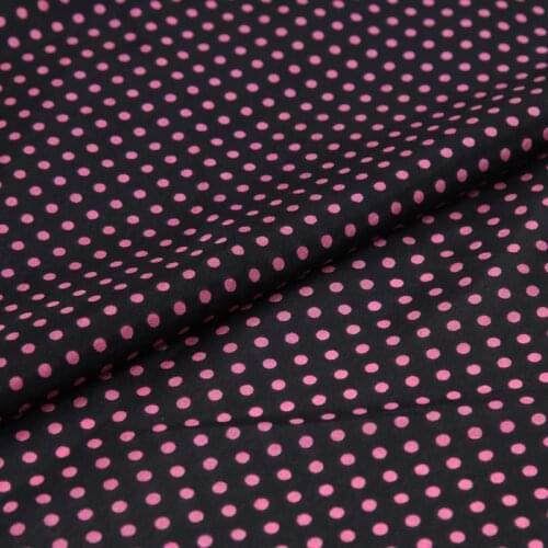 Red mini polka dot print silk cotton satin fabric silk and cotton blended fabric,SCT690