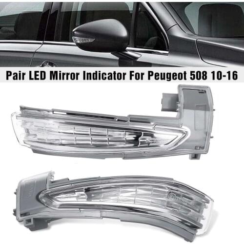 Left Right LED Mirror Indicator Light Side Marker Repeater Turn Light 6325J4 6325J5 For Peugeot 508 For Citroen DS5 C4 2010-2016