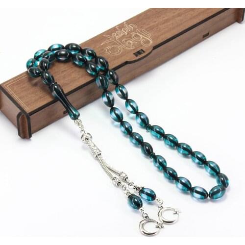 Moon Star Vernier Powder Amber Prayer Beads 7x11mm Grain Size Male Fashion Gift Natural Stone