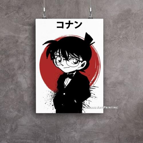 Canvas Anime Conan Shinichi Kudo Pictures Home Decoration Paintings Poster HD Prints Wall Art Modular Living Room Framed
