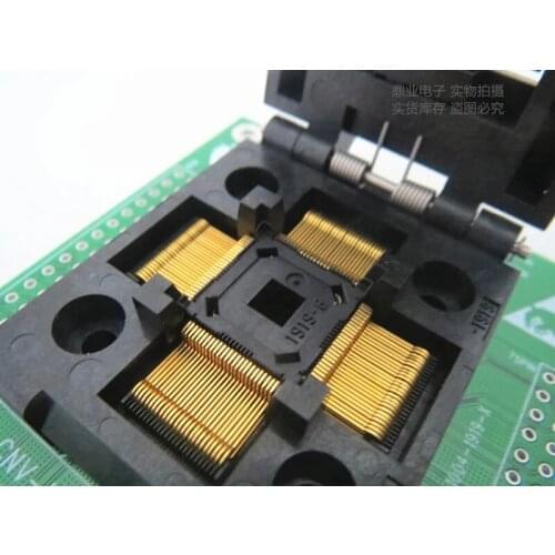Original YAMAICHI IC Test Seat IC51-1004-1919-X Burning Programmer LQFP100 Socket Adapter 0.4MM
