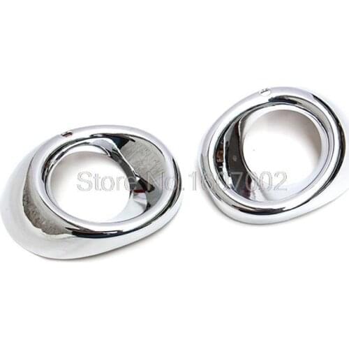 ABS Chrome Front + Rear Fog Light Lamp Cover Fit for Mitsubishi Outlander 2013 2014