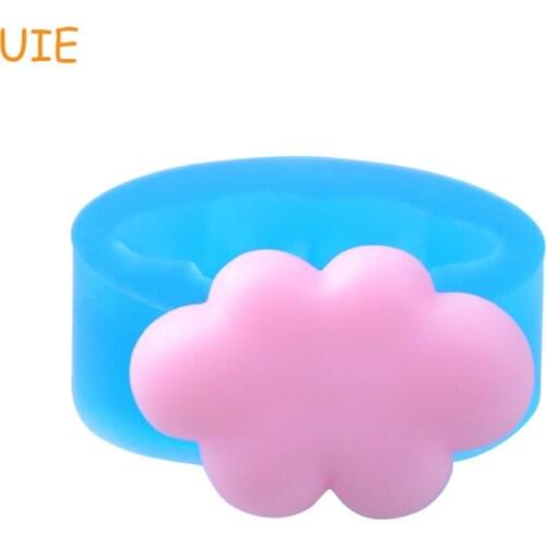 PYL672U 25.8mm Cloud Silicone Mold - Sugarcraft, Fondant, Cake Decorating Tools, Gum Paste, Jewelry DIY, Resin Polymer Clay Mold