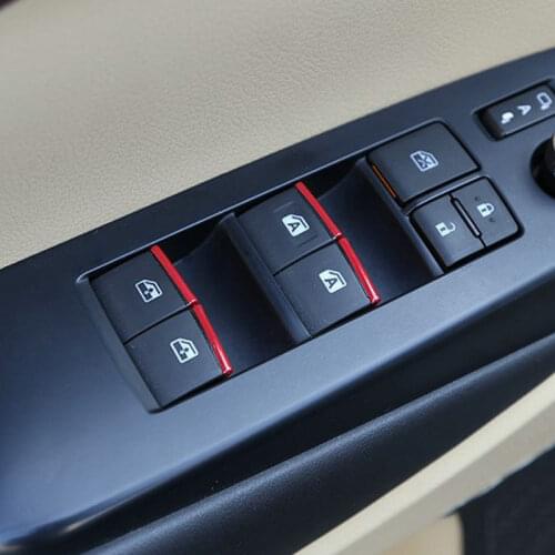 SBTMY 7PCS/SET Automobile lifting switch ABS decorative patch for Toyota Rav4 2020