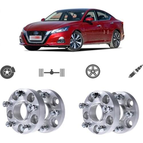 Teeze 4pcs 5X114.3 66.1CB 25mm Thick Hubcenteric Wheel Spacer Adapters For Nissan Series