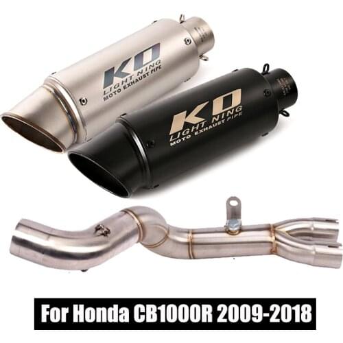 Exhaust Delete Catalyst Pipe Middle Mid Pipe For Honda CB1000R 2009-2018 Connecting Tube Section With 51mm Exhaust Pipe Muffler