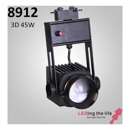 High Power COB LED Track Light Dimmable Focusable Rail Aluminum Lamp For Commercial Retail Spotlight Museum art gallery lighting